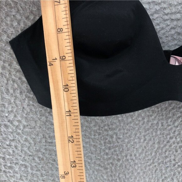 Victorias Secret Bra Womens 32D Black Lined Semi Demi Stretch Adjustable Comfort - Picture 10 of 11